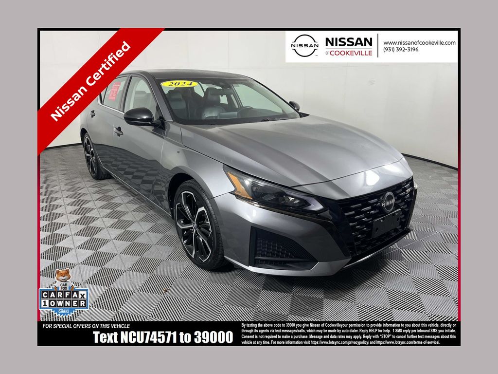 Gray (Gun Metallic) 2024 Nissan Altima Sedan Front-Wheel Drive Continuously Variable Transmission