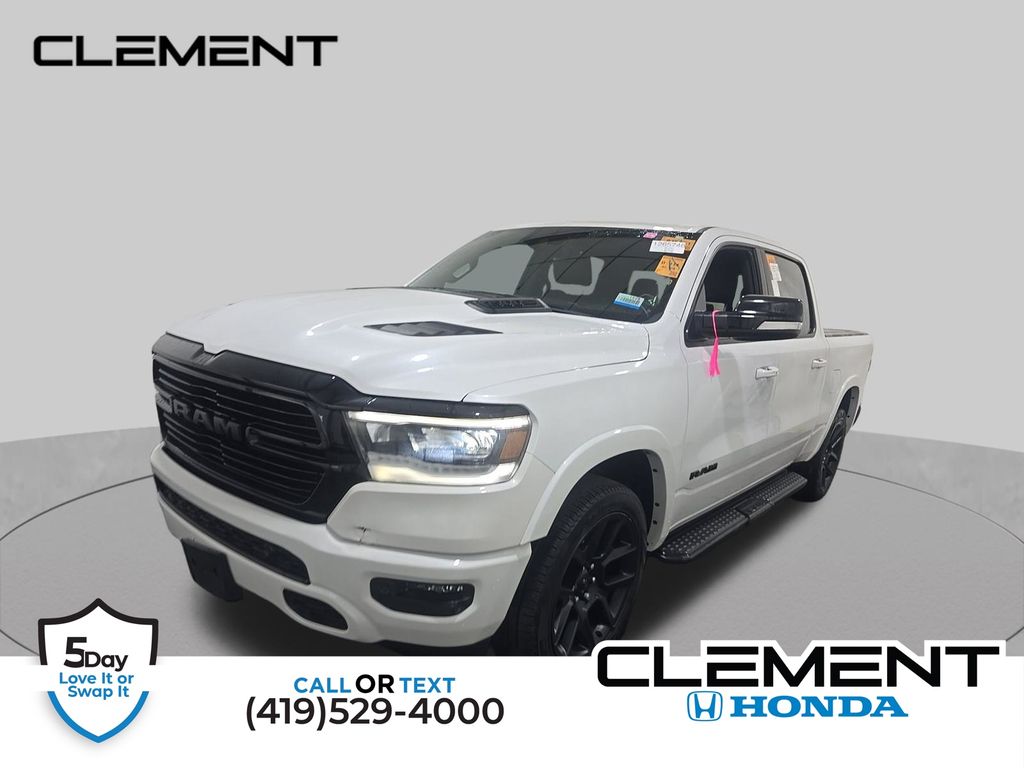 Ivory White Tri-Coat Pearlcoat 2022 RAM 1500 Pickup Truck Four-Wheel Drive 8-Speed Automatic
