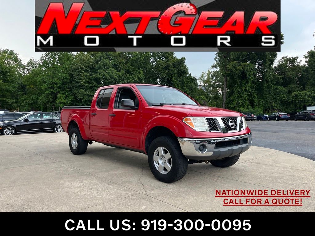 Red Alert 2007 Nissan Frontier Pickup Truck Four-Wheel Drive 5-Speed Automatic Overdrive