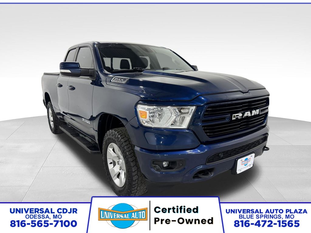 Patriot Blue Pearlcoat 2020 RAM 1500 Pickup Truck Four-Wheel Drive 8-Speed Automatic