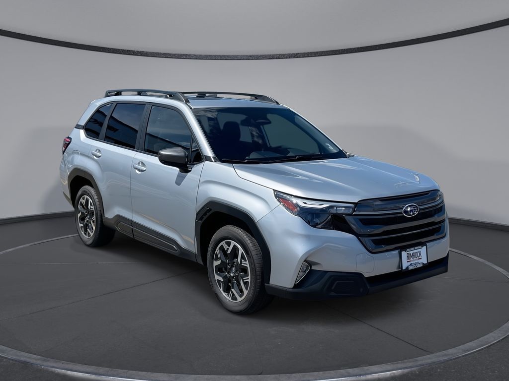 Ice Silver Metallic 2025 Subaru Forester SUV / Crossover All-Wheel Drive Continuously Variable Transmission
