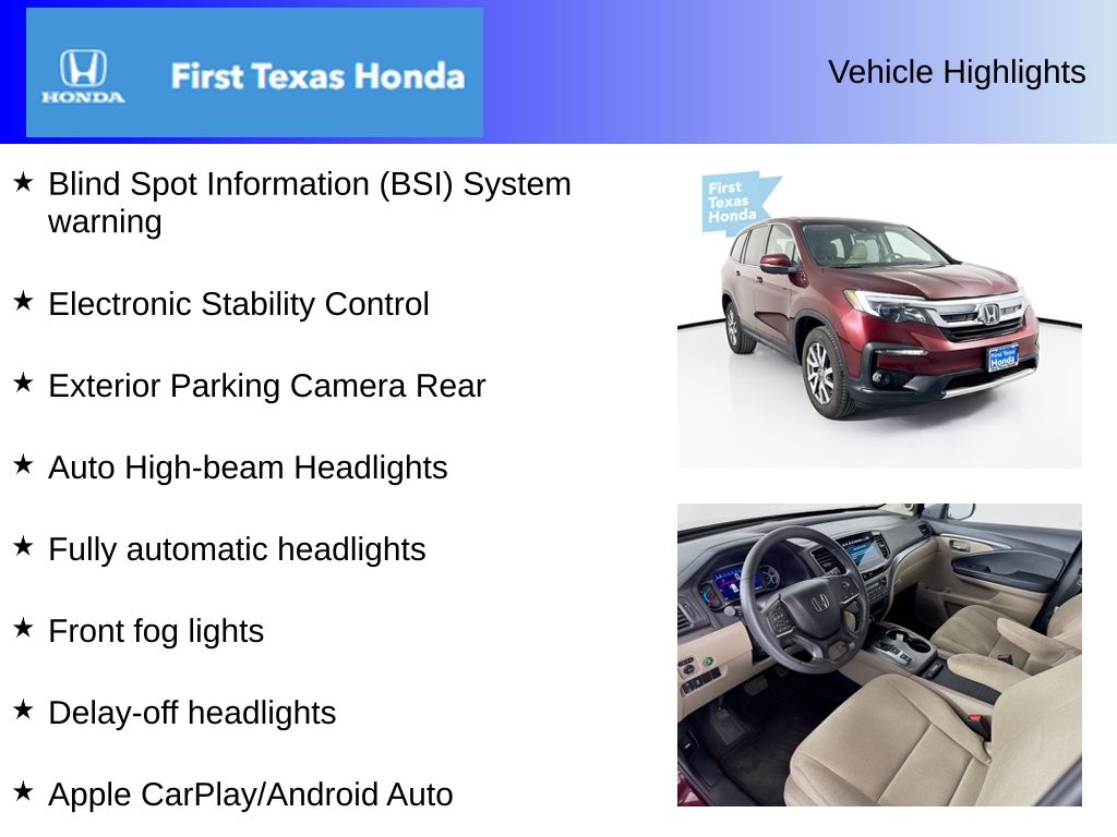 Used Car 2021 Honda Pilot  Ex For Sale Under $20,000 In Austin, Texas