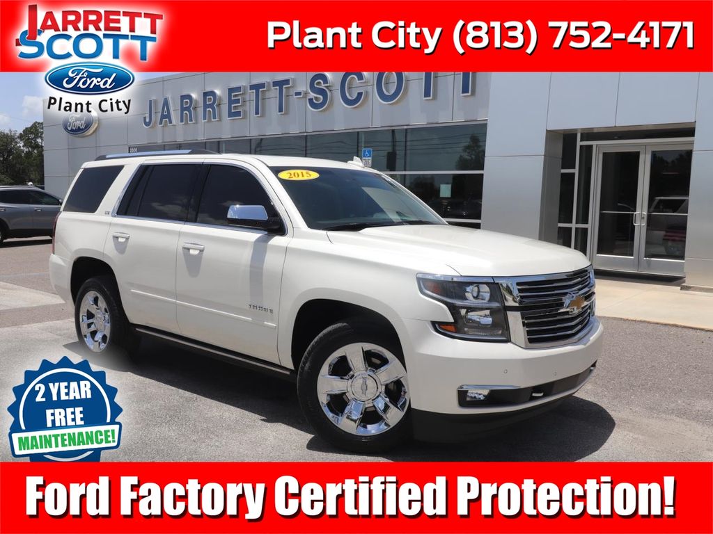 White Diamond Clearcoat 2015 Chevrolet Tahoe SUV / Crossover Four-Wheel Drive 6-Speed Automatic Overdrive