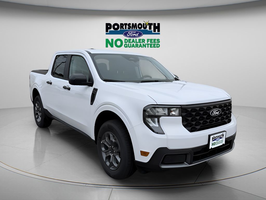 Oxford White 2025 Ford Maverick XLT SuperCrew AWD Pickup Truck All-Wheel Drive Continuously Variable Transmission