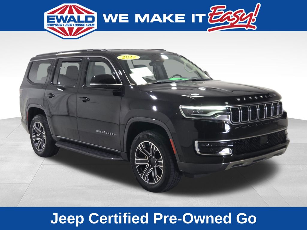 Diamond Black Crystal Pearlcoat 2022 Jeep Wagoneer SUV / Crossover Four-Wheel Drive 8-Speed Automatic