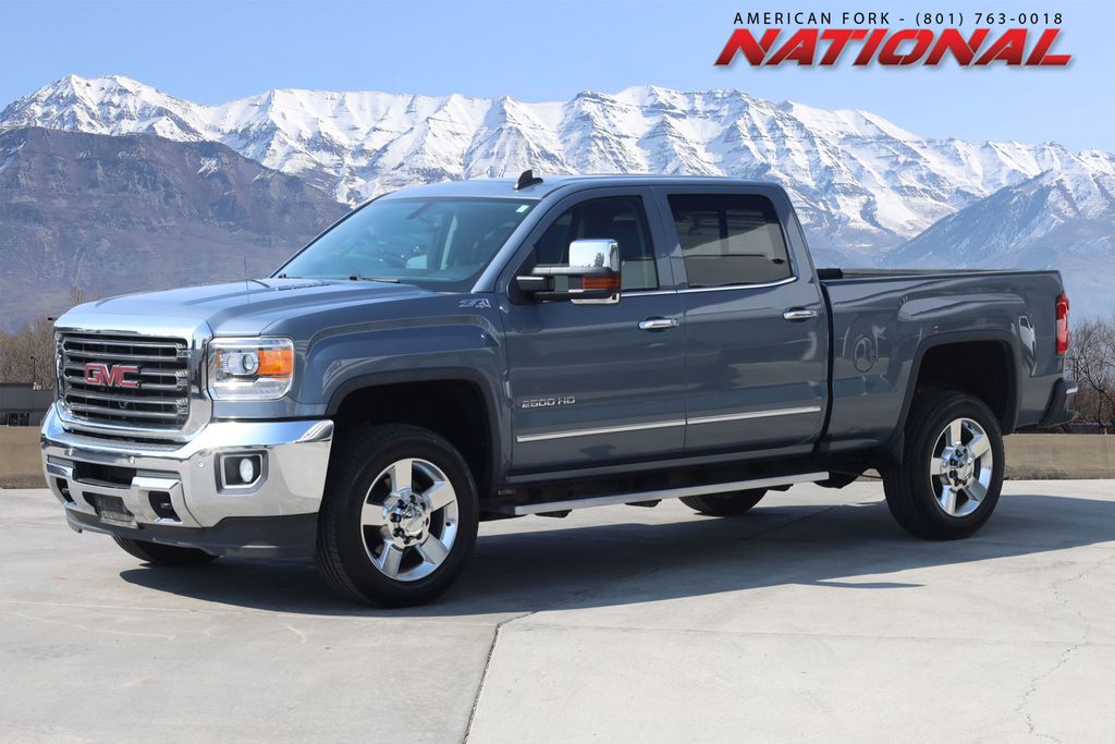Steel Gray Metallic 2016 GMC Sierra 2500HD Pickup Truck Four-Wheel Drive 6-Speed Automatic