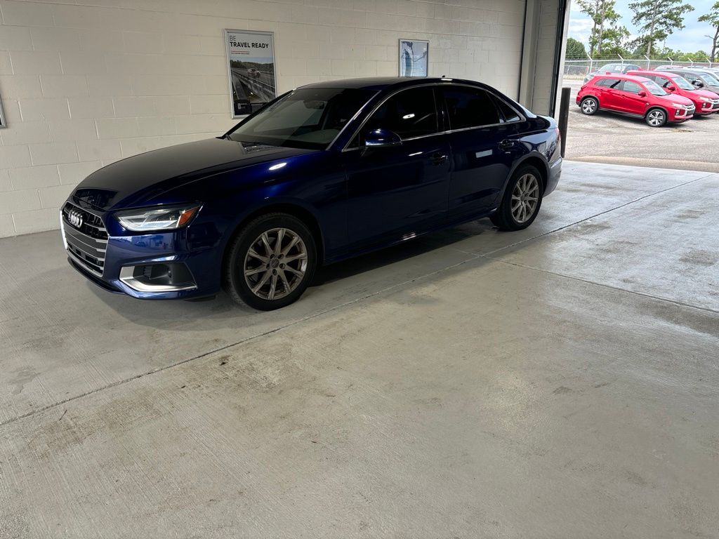 Blue Metallic 2020 Audi A4 Sedan Front-Wheel Drive 7-Speed Automatic