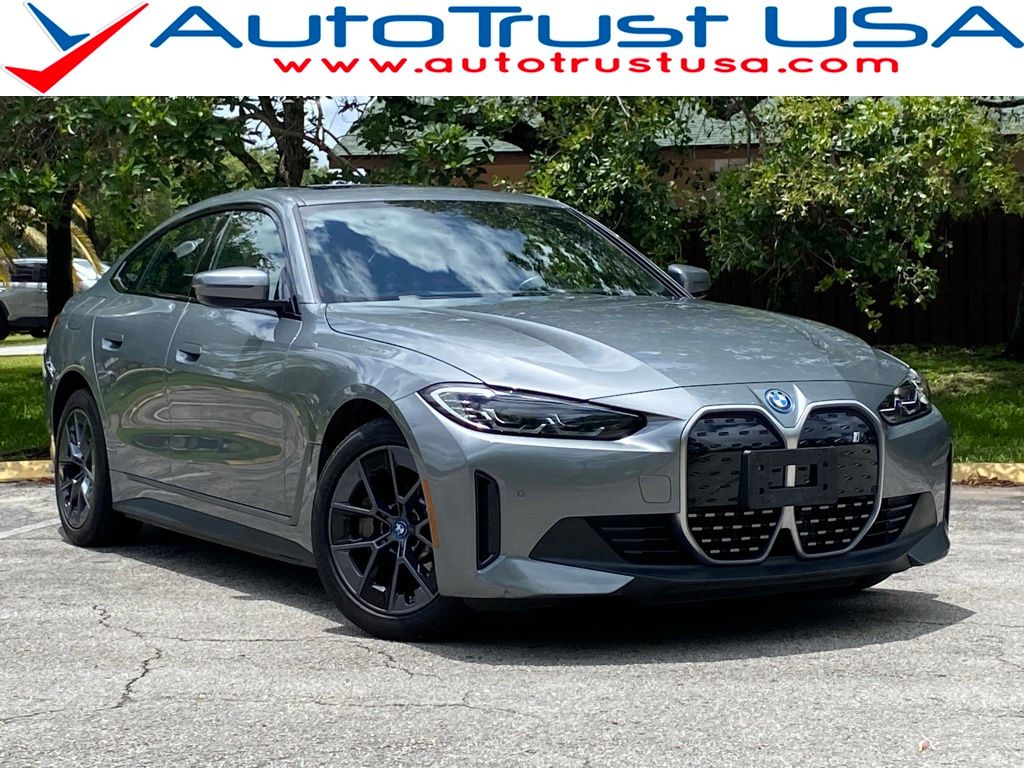 Skyscraper Gray Metallic 2023 BMW i4 eDrive40 Gran Coupe FWD Sedan Rear-Wheel Drive Automatic
