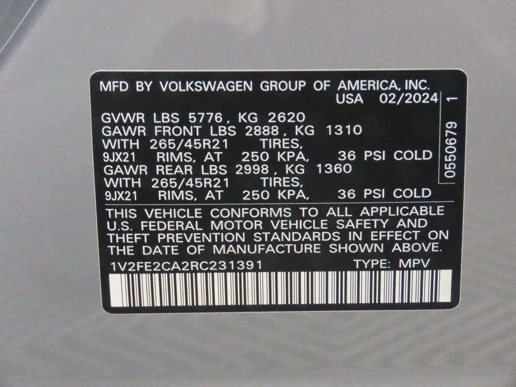 2024 Volkswagen Atlas SEL 32