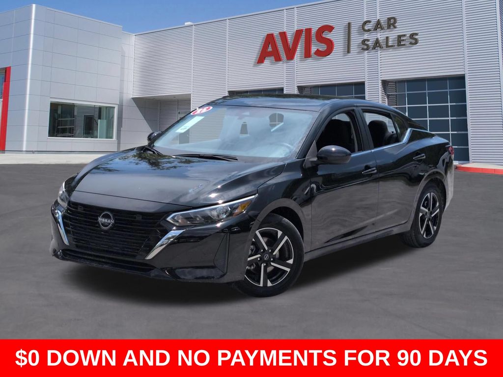 Super Black 2025 Nissan Sentra Sedan Front-Wheel Drive Continuously Variable Transmission