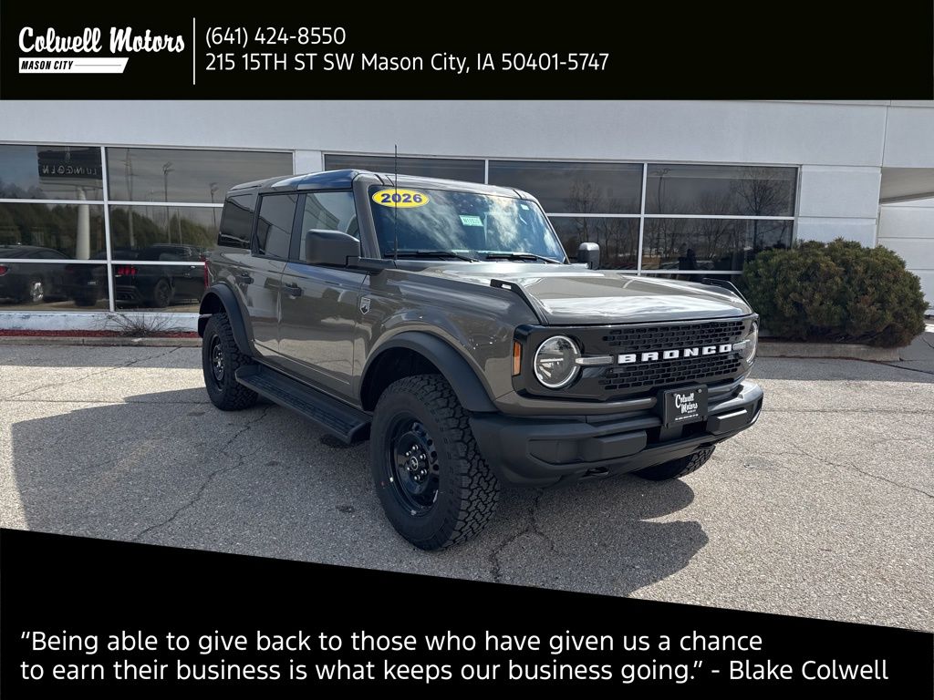 Marsh Gray 2026 Ford Bronco SUV / Crossover Four-Wheel Drive Automatic