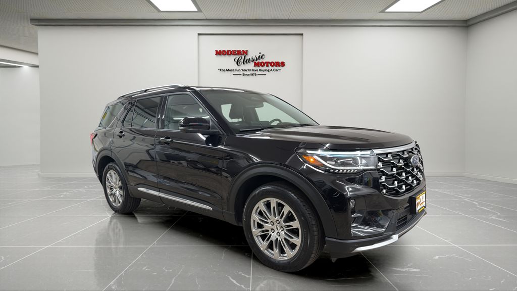 Black Metallic 2025 Ford Explorer SUV / Crossover All-Wheel Drive Automatic