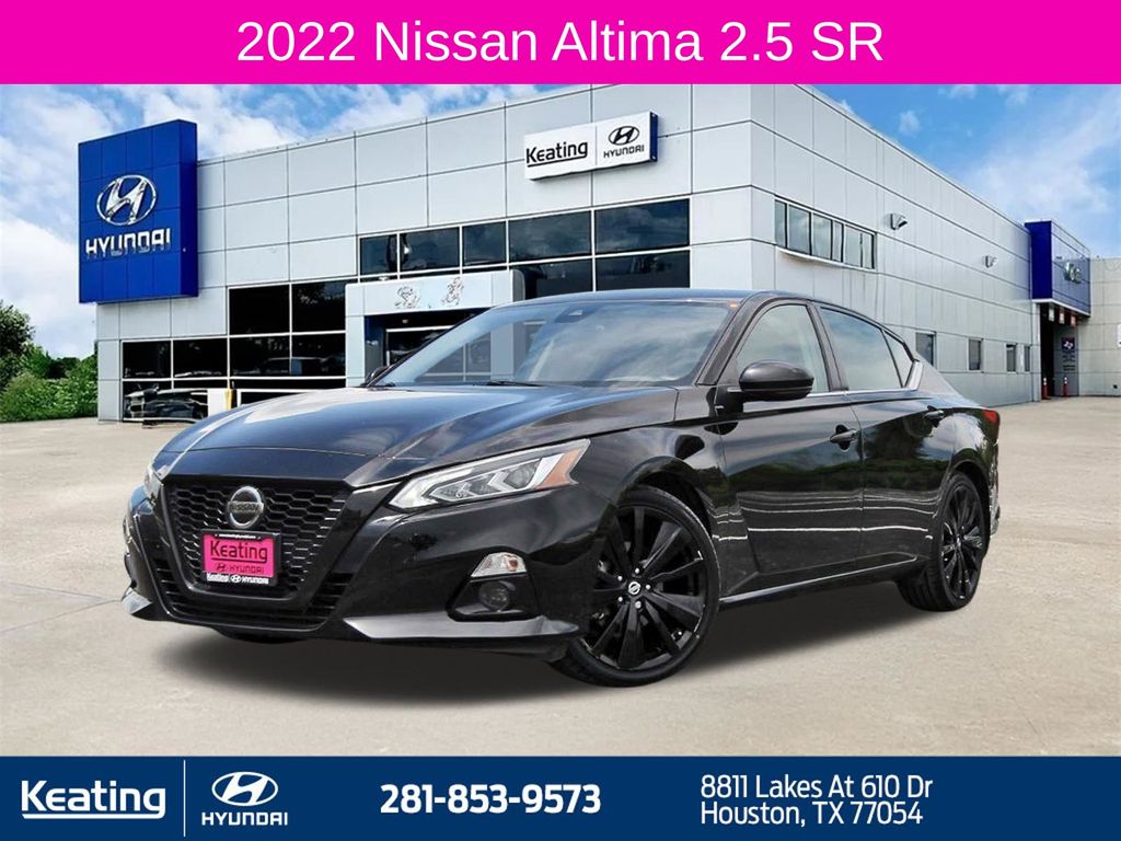 Super Black Clearcoat 2022 Nissan Altima Sedan Front-Wheel Drive Continuously Variable Transmission