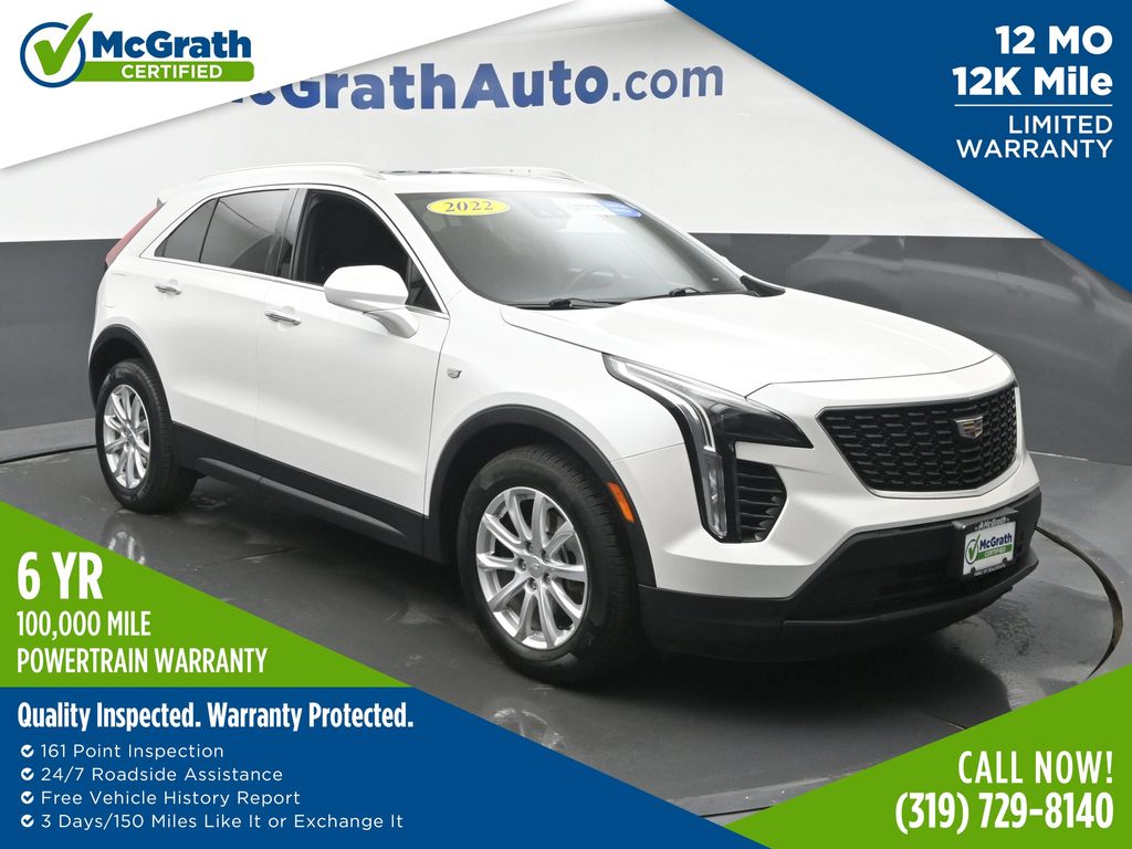Crystal White Tricoat 2022 Cadillac XT4 SUV / Crossover Four-Wheel Drive 9-Speed Automatic