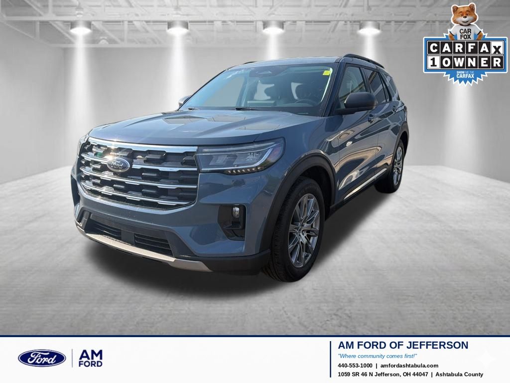 Vapor Blue 2025 Ford Explorer Active AWD SUV / Crossover All-Wheel Drive Automatic