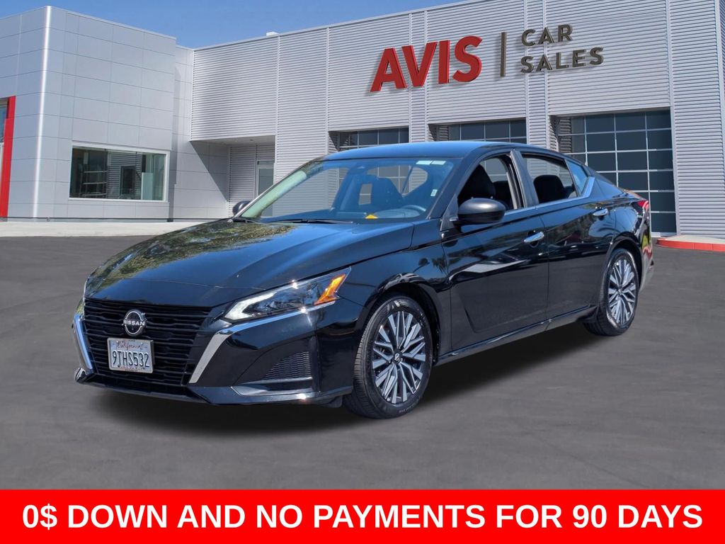 Black 2025 Nissan Altima 2.5 SV FWD Sedan Front-Wheel Drive Continuously Variable Transmission