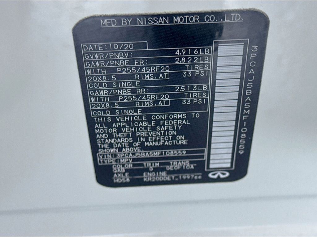 Used Car 2021 Infiniti Qx50  Luxe For Sale Under $25,000 In Austin, Texas