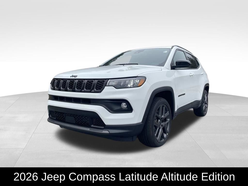 Bright White Clearcoat 2026 Jeep Compass SUV / Crossover Four-Wheel Drive 8-Speed Automatic