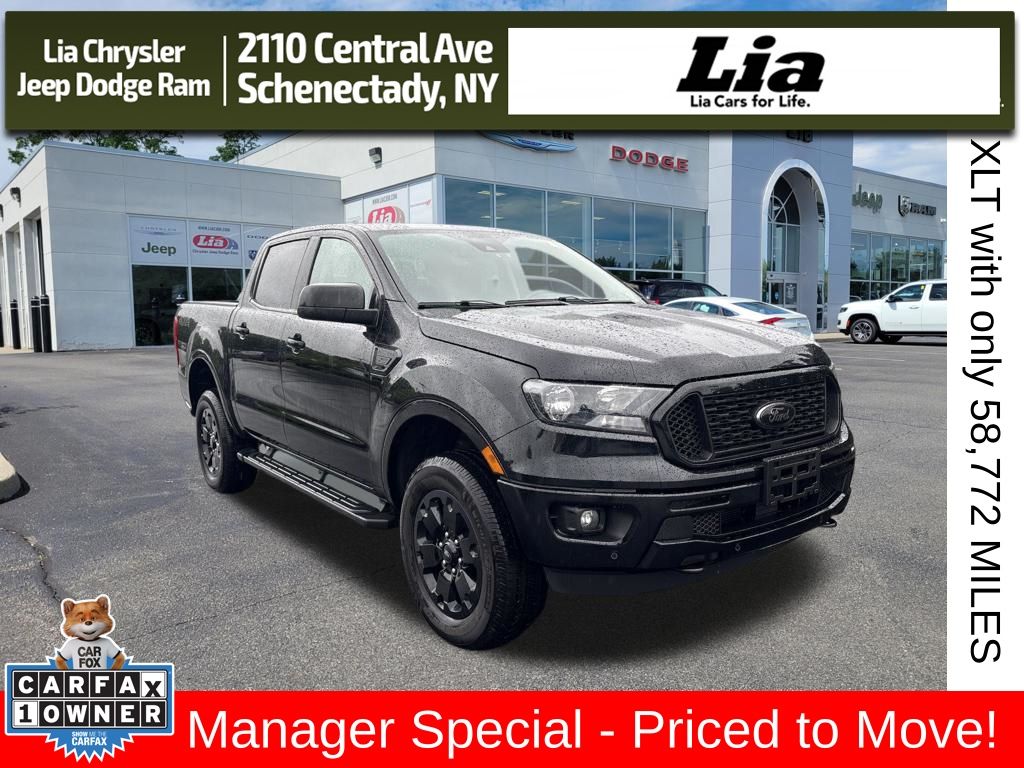 Shadow Black 2021 Ford Ranger Pickup Truck Four-Wheel Drive Automatic