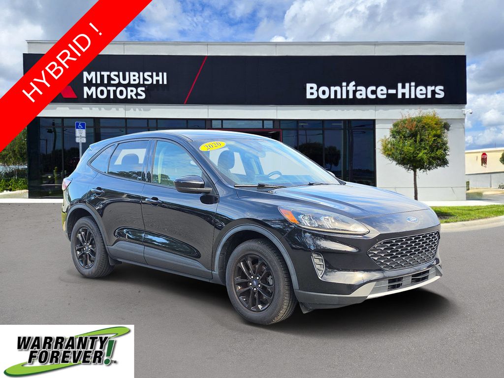 Black Metallic 2020 Ford Escape Hybrid SUV / Crossover All-Wheel Drive Continuously Variable Transmission