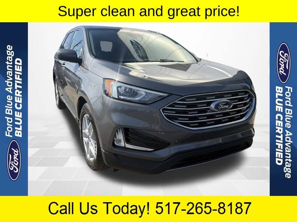 Carbonized Gray Metallic 2021 Ford Edge SEL AWD SUV / Crossover All-Wheel Drive 8-Speed Automatic