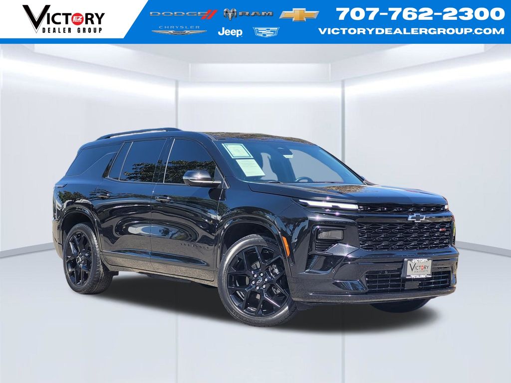 Black Metallic 2025 Chevrolet Traverse SUV / Crossover Four-Wheel Drive 8-Speed Automatic