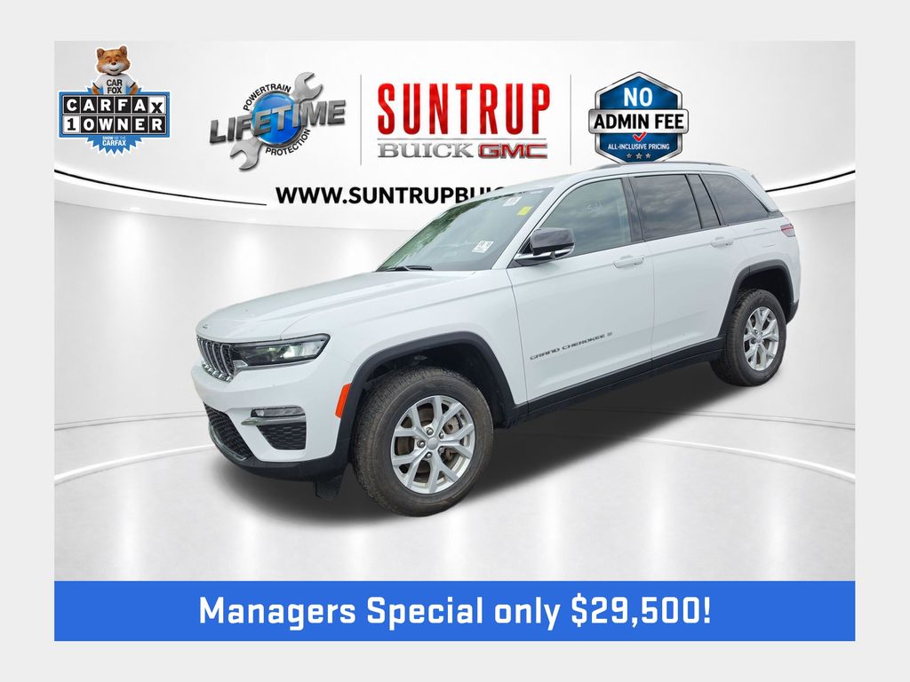 Bright White Clearcoat 2023 Jeep Grand Cherokee SUV / Crossover Four-Wheel Drive 8-Speed Automatic