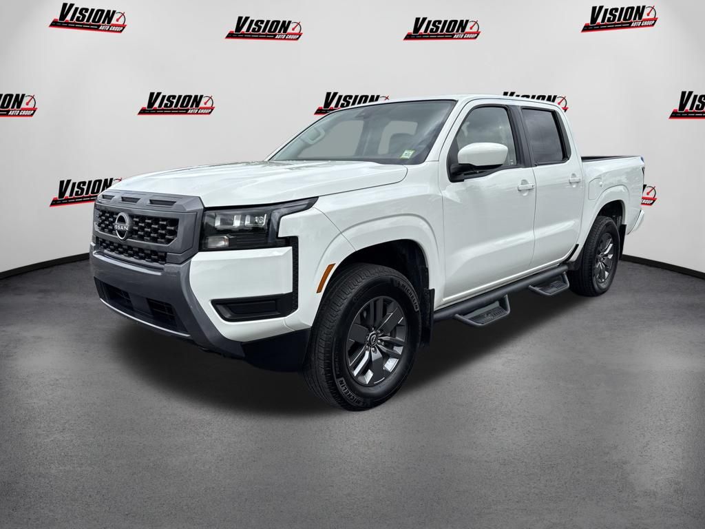 Glacier White 2026 Nissan Frontier Pickup Truck Four-Wheel Drive 9-Speed Automatic Overdrive
