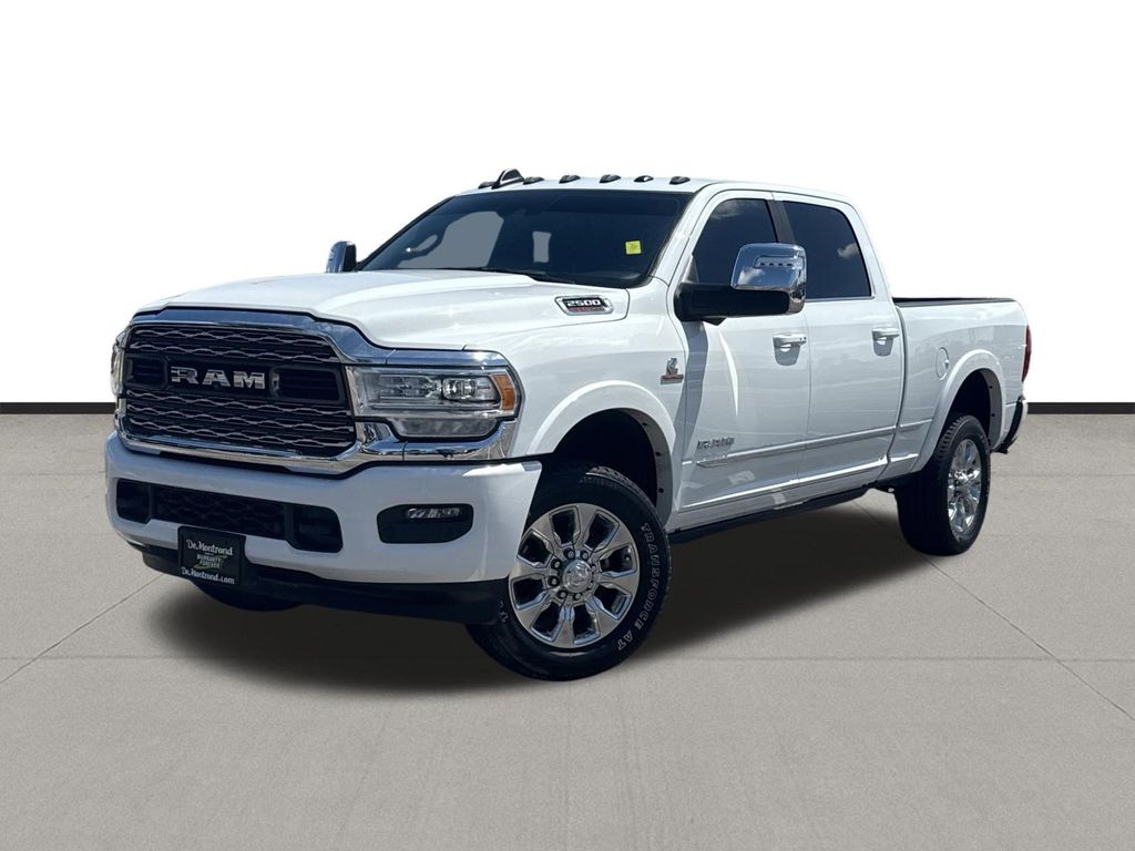 Bright White Clearcoat 2024 RAM 2500 Limited Crew Cab 4WD Pickup Truck Four-Wheel Drive 6-Speed Automatic