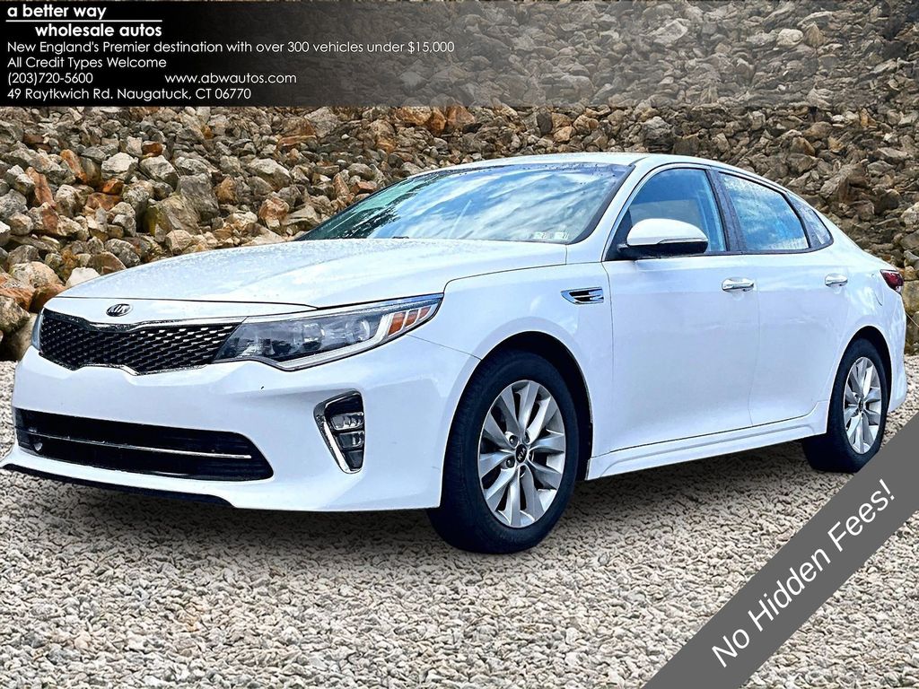 Snow White Pearl 2018 Kia Optima Sedan Front-Wheel Drive 6-Speed Automatic