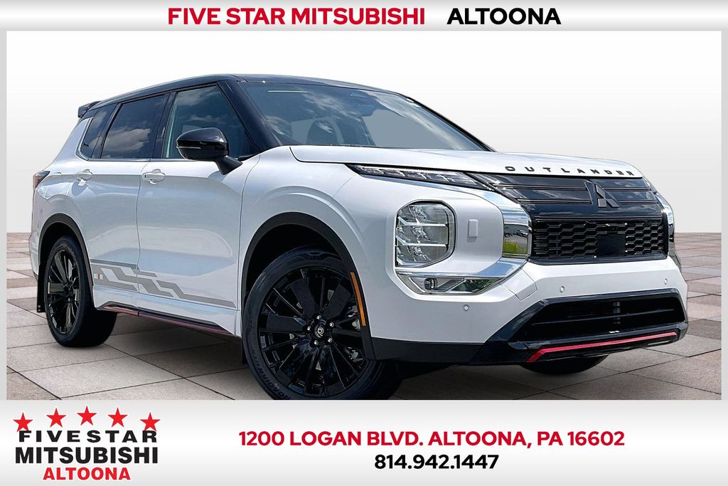 White Diamond/Black Roof 2026 Mitsubishi Outlander SUV / Crossover All-Wheel Drive Continuously Variable Transmission