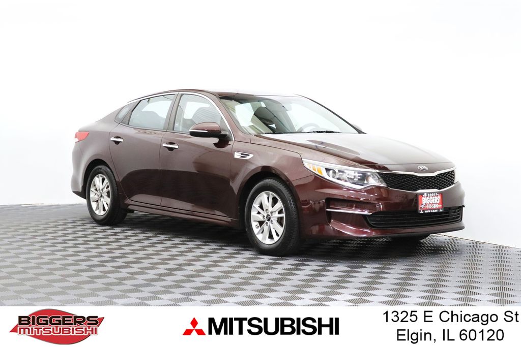 Red (Sangria) 2016 Kia Optima Sedan Front-Wheel Drive 6-Speed Automatic