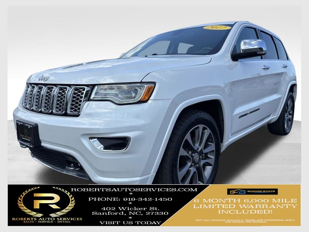 White (Ivory 3-Coat) 2017 Jeep Grand Cherokee SUV / Crossover 4X2 8-Speed Automatic