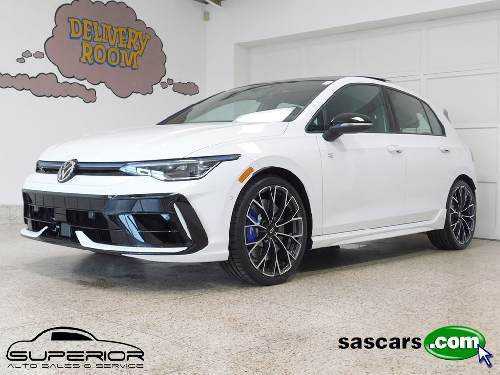 Pure White 2026 Volkswagen Golf R Hatchback All-Wheel Drive Automatic