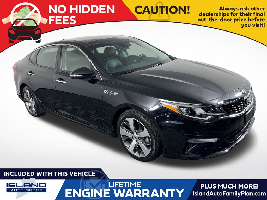 Ebony Black 2019 Kia Optima Sedan Front-Wheel Drive 6-Speed Automatic