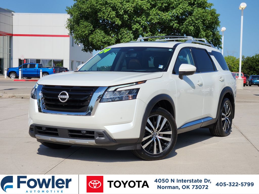 Pearl White Tricoat 2024 Nissan Pathfinder SUV / Crossover Front-Wheel Drive 9-Speed Automatic