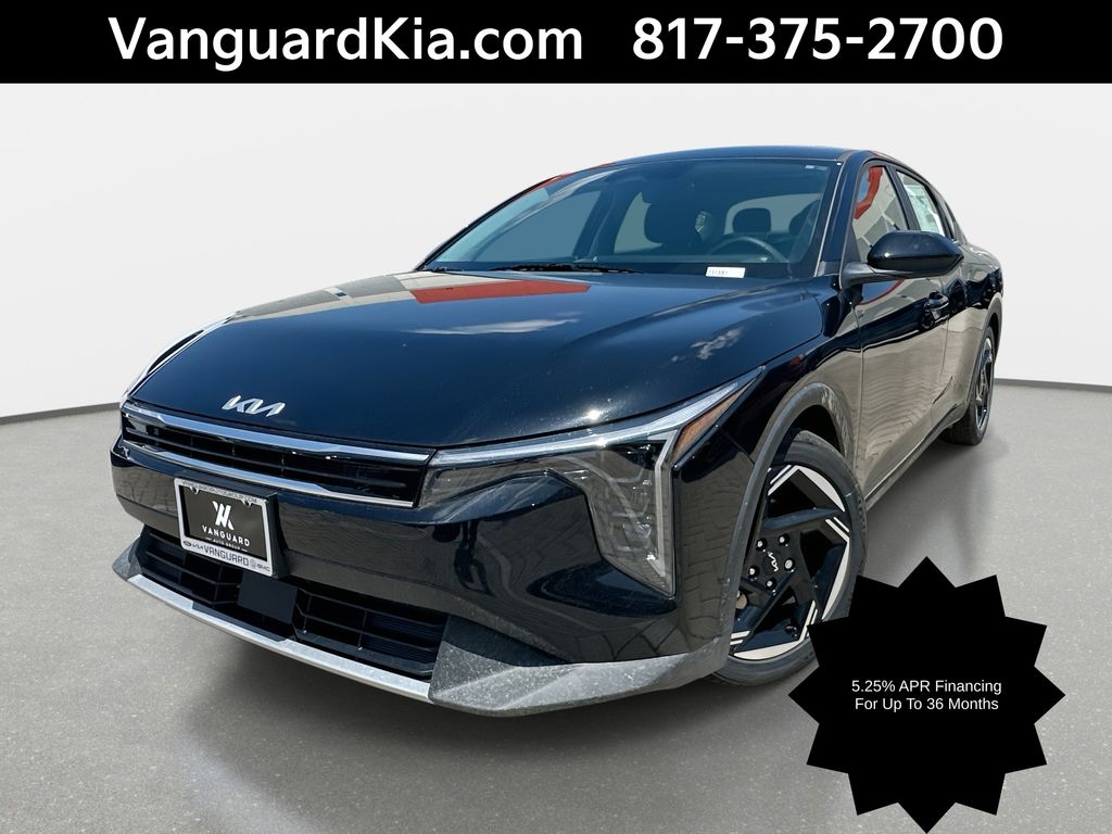 Aurora Black Pearl 2025 Kia K4 EX FWD Sedan Front-Wheel Drive Continuously Variable Transmission