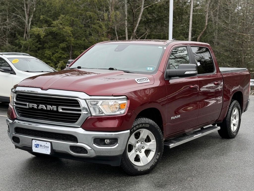 Delmonico Red Pearlcoat 2021 RAM 1500 Big Horn Crew Cab 4WD Pickup Truck Four-Wheel Drive 8-Speed Automatic