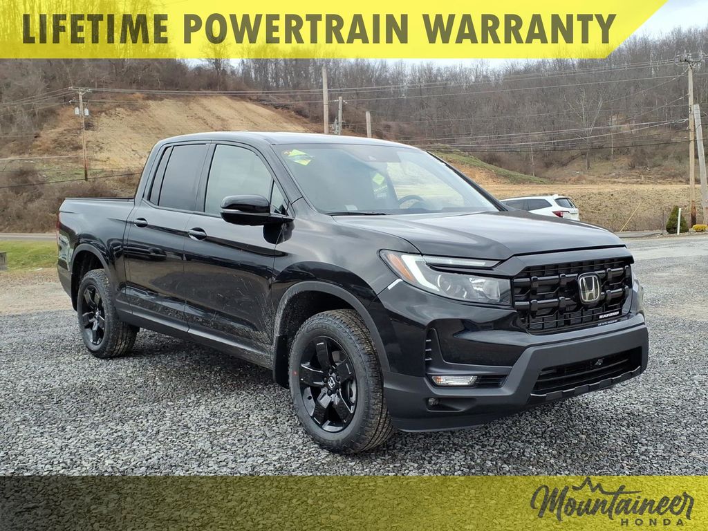Crystal Black Pearl 2026 Honda Ridgeline Black Edition AWD Pickup Truck All-Wheel Drive 9-Speed Automatic