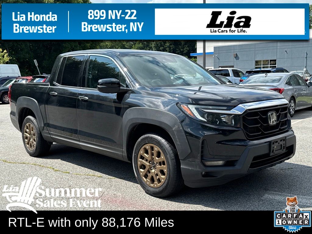 Black 2023 Honda Ridgeline Pickup Truck All-Wheel Drive 9-Speed Automatic