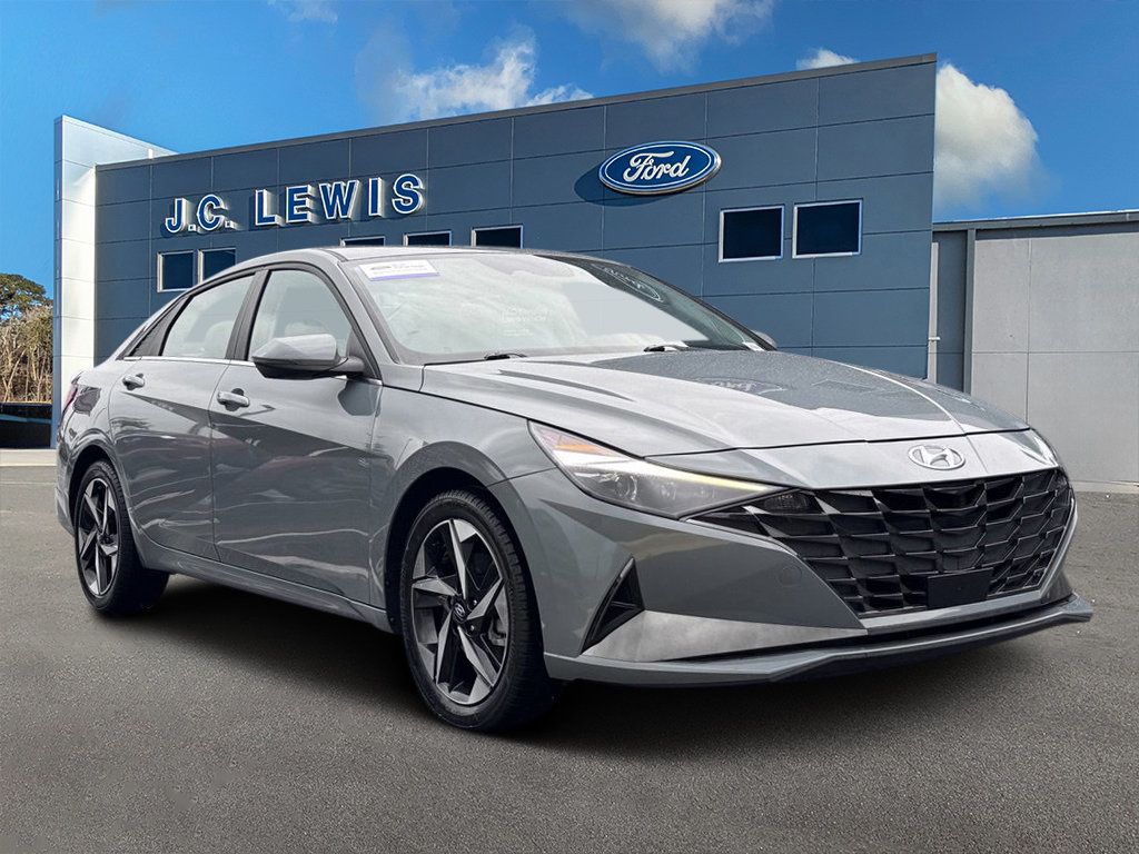Electric Shadow 2023 Hyundai Elantra Hybrid Sedan Front-Wheel Drive 6-Speed Dual Clutch