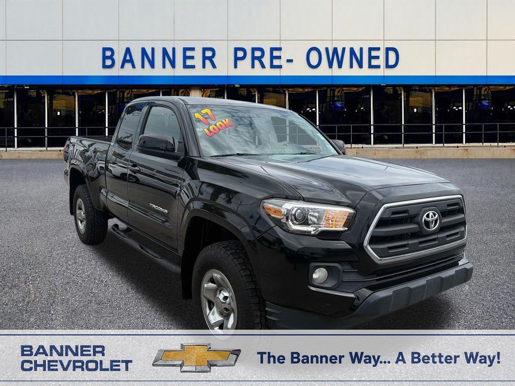 Black 2017 Toyota Tacoma Pickup Truck 4X2 6-Speed Automatic