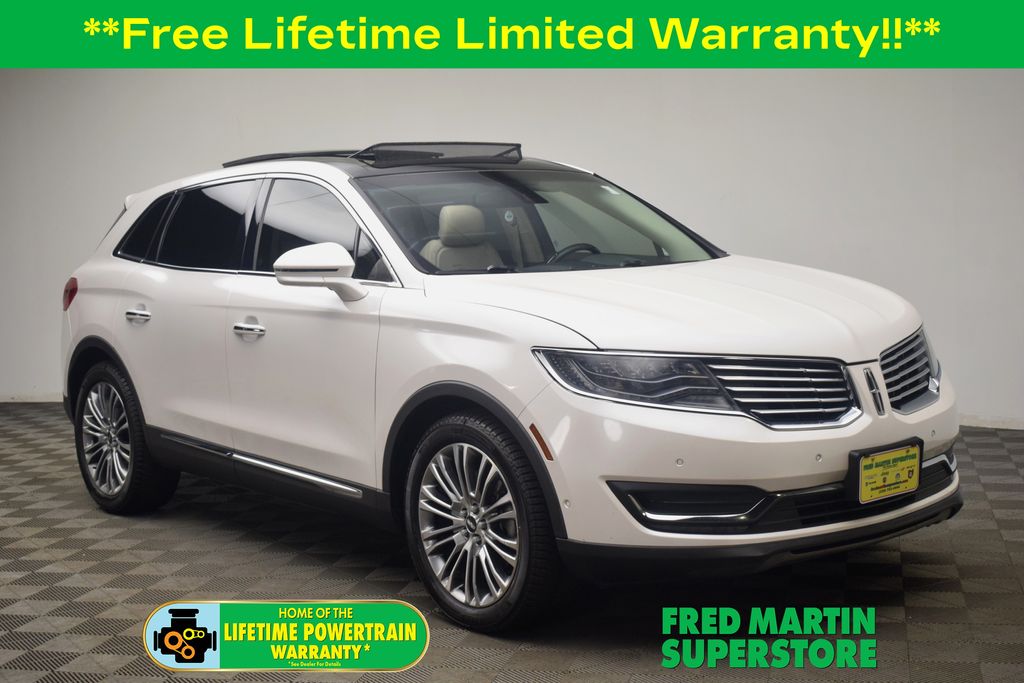 White Platinum Clearcoat Metallic 2017 Lincoln MKX Reserve FWD SUV / Crossover Front-Wheel Drive 6-Speed Automatic