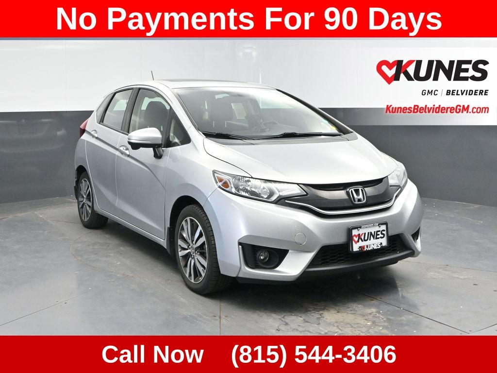 Silver 2015 Honda Fit Hatchback Front-Wheel Drive Continuously Variable Transmission