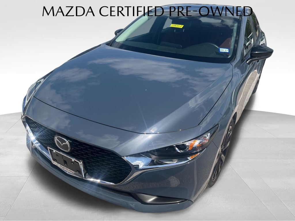 Polymetal Gray Metallic 2025 Mazda MAZDA3 2.5 S Carbon Edition Sedan AWD Sedan All-Wheel Drive 6-Speed Automatic