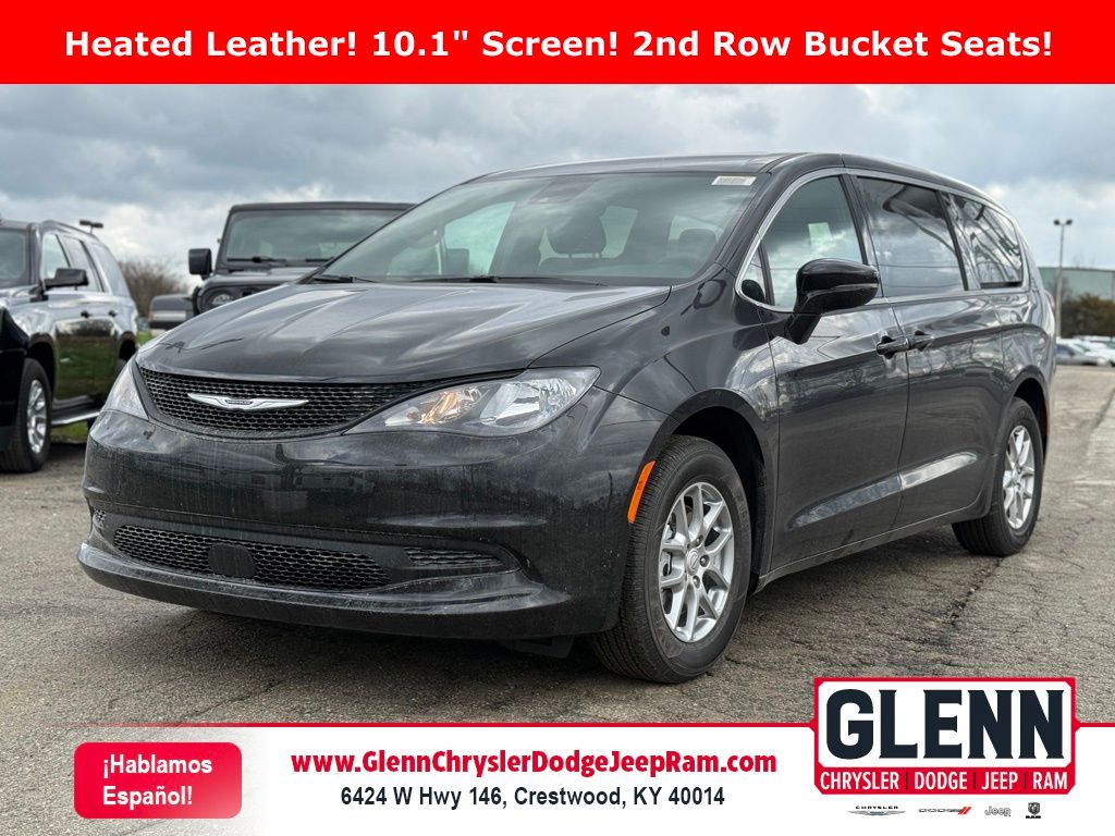 Diamond Black Crystal Pearlcoat 2026 Chrysler Voyager LX FWD Minivan Front-Wheel Drive 9-Speed Automatic