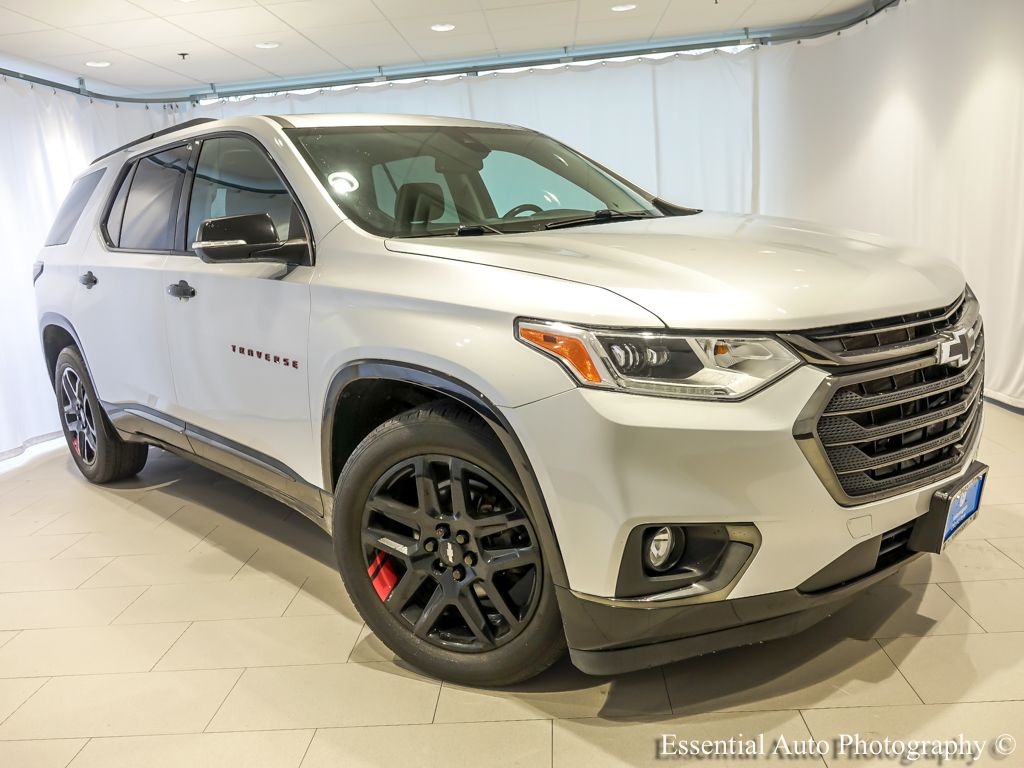 Silver Ice Metallic 2021 Chevrolet Traverse Premier AWD SUV / Crossover Four-Wheel Drive 9-Speed Automatic
