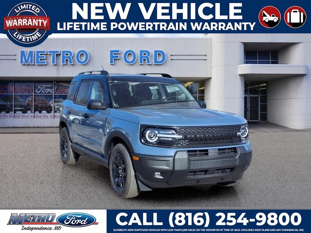 Blue (Azure Gray Metallic Tri-Coat) 2025 Ford Bronco Sport SUV / Crossover All-Wheel Drive 8-Speed Automatic