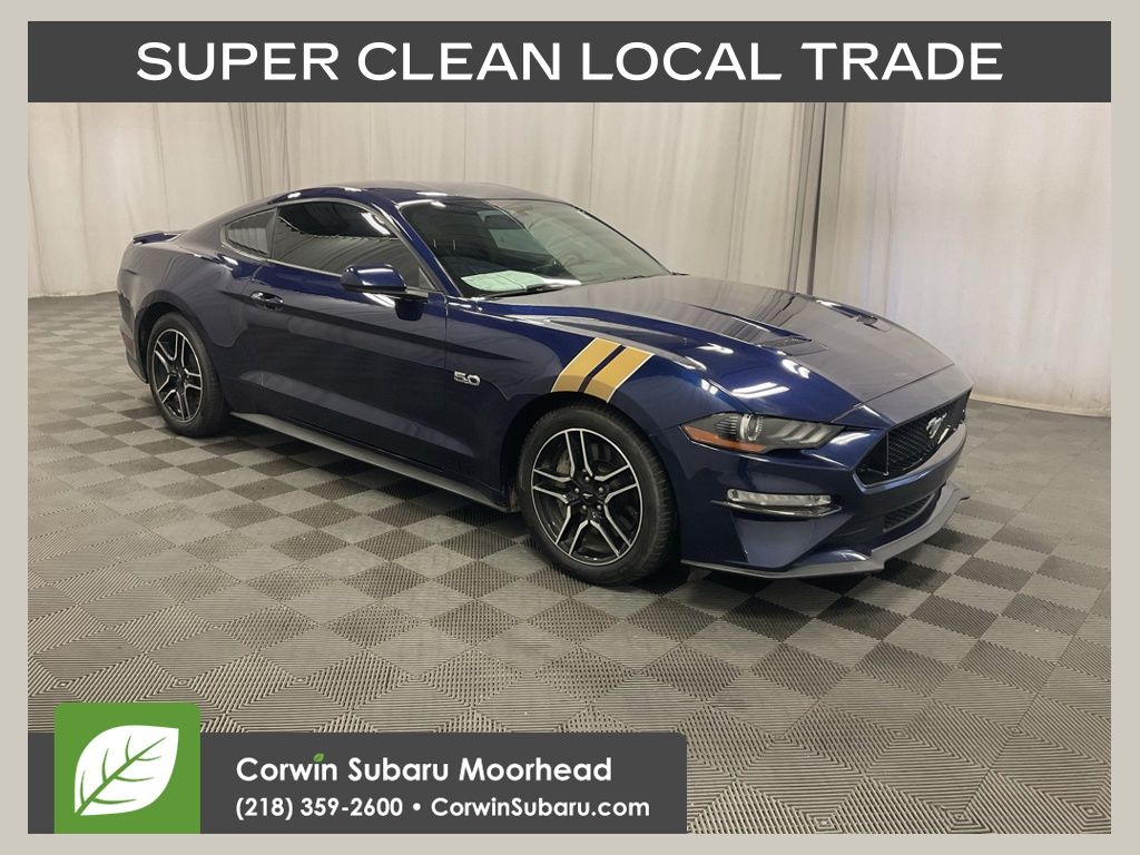 Kona Blue Metallic 2018 Ford Mustang Coupe Rear-Wheel Drive 6-Speed Manual