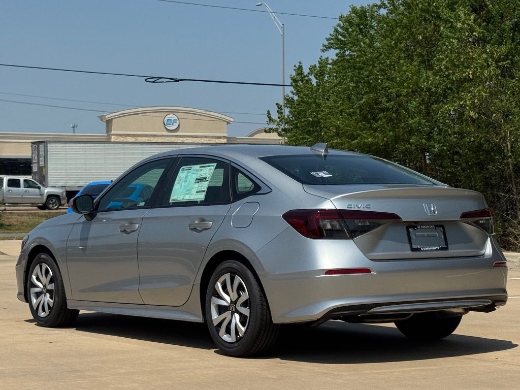 2026 Honda Civic LX Silver at Bayway Cadillac of The Woodlands